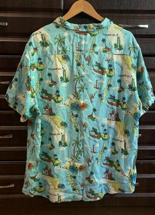 Трендовая гавайка гавайская летняя рубашка!2 фото