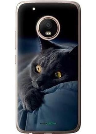 Чохол на motorola moto g5 plus димчастий кіт "825t-1038-2448"