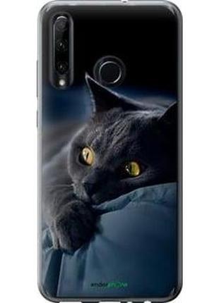 Чохол на huawei honor 10i димчастий кіт "825u-1673-2448"