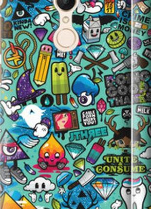 Чехол на xiaomi redmi 5 стикер бомбинг 1 "693m-1350-2448"