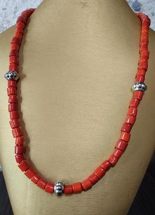 Корали ожерелье имитация коралла керамика