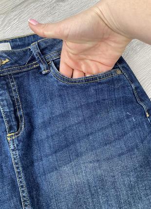 Стрейчевая джинсовая юбка2 фото