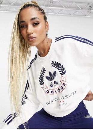Білий світшот adidas, p. xs-s