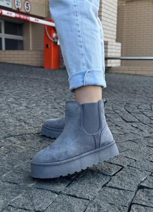 Женские ботиночки gray ugg