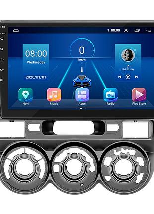 Автомагнітола lesko для honda fit i manual ac 2001-2008 екран 9" 4/32gb 4g wi-fi gps top хонда фіт