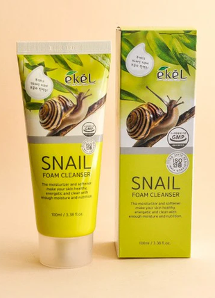 Ekel snail foam cleanser пенка для умывания с муцином улитки