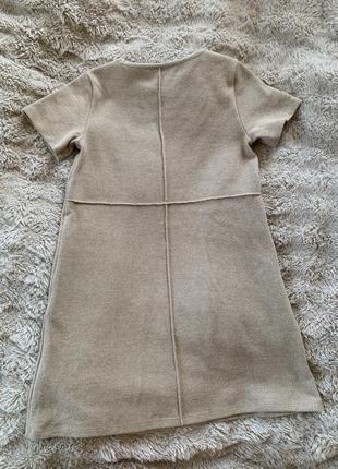 Теплое zara платье/платье для девочки 11-12 лет,152 см2 фото
