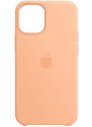 Матовий силіконовий чохол на iphone 12 pro max помаранчевий / матовий силіконовий чохол на iphone 12 про макс