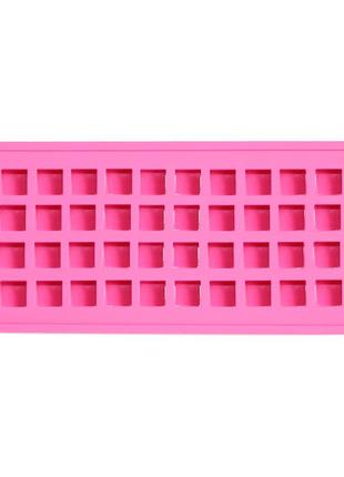 Силиконовая форма для льда cumenss ai-2016 40 ячеек pink
