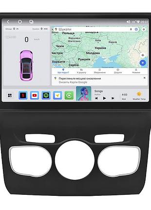 Штатная магнитола lesko для citroen c4 ii 2010-2016 экран 10" 4/64 qled carplay 4g wi-fi gps 360 prime