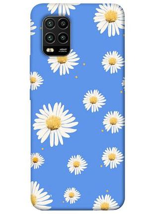 Чехол с принтом на ксиоми ми 10 лайт chamomile pattern / чехол с принтом на xiaomi mi 10 lite