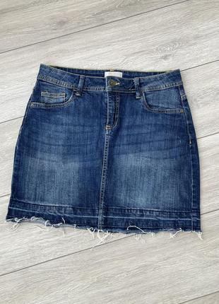 Стрейчевая джинсовая юбка1 фото