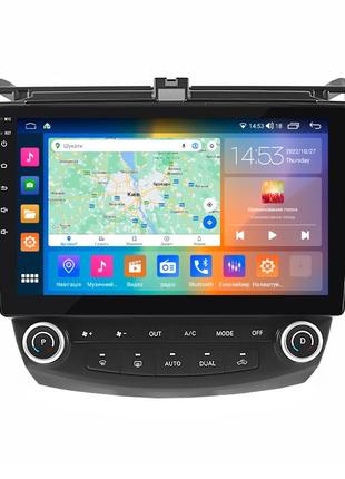 Штатна магнітола lesko для honda accord vii рестайлінг 2005-2008 екран 10" 4/64gb carplay 4g wi-fi gps prime