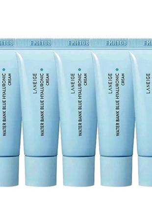 Laneige water bank blue hyaluronic cream 10мл увлажняющий крем для лица