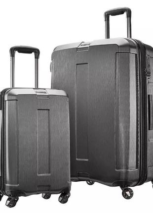 Валіза samsonite carbon elite grey полікарбонат