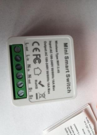 Модуль розумний вимикач wifi 16a модуль для віддаленого керування по мережі wi-fi вмикач вкл/викл6 фото