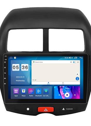 Штатна магнітола lesko для mitsubishi outlander sport i 2010-2013 екран 10" 4/64gb carplay 4g wi-fi gps prime
