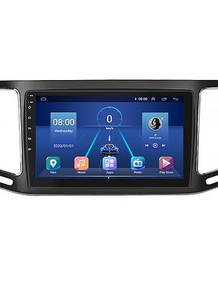 Штатна магнітола lesko для volkswagen sharan ii 2010-2015 екран 9" 4/32gb 4g wi-fi gps top