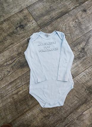 Боди, бодик с длинным рукавом, mohini, р. 92-98, 2-3 года, длинна 48см