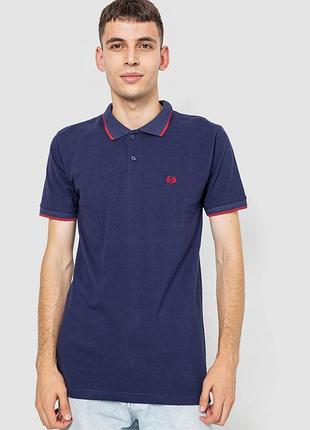 Поло чоловіче котонове, колір темно-синій, 247r301