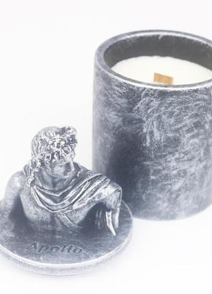 Аромасвічка apollo burley vanilla silver 100% wood wax 165g 35h гранд презент nac 1107