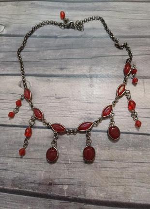 Колье витраж стекло безель