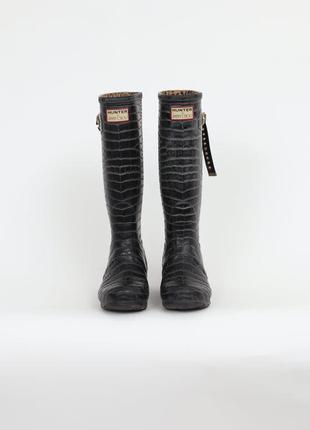 Резиновые сапоги имитация крокодил бренд jimmy & choo hunter boots