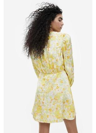 Новое сатиновое кранже женственное платье h&m m 385 фото
