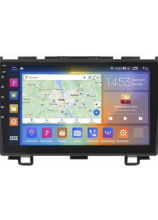 Штатна магнітола lesko для honda cr-v iii рестайлінг 2009-2012 екран 9" 2/32gb carplay 4g wi-fi gps prime