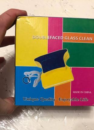 Магнитная щетка glass wiper для мытья окон, 12 мм, щетка для окон