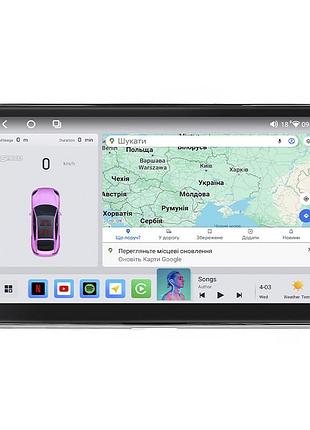 Штатна магнітола lesko для toyota corolla google (e210) 2018-н.в. екран 10" 4/64 qled carplay 4g wi-fi gps 360