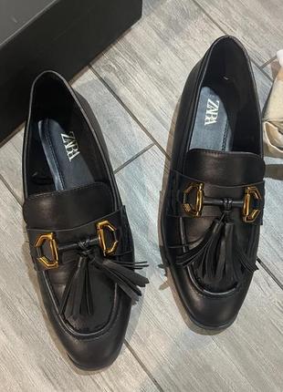 Zara лоферы 38 размер
