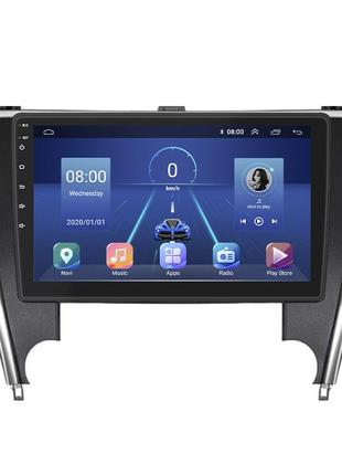 Штатная магнитола lesko для toyota camry vii (xv50) рестайлинг 2 2017-2018 экран 10" 4/32gb 4g wi-fi gps top