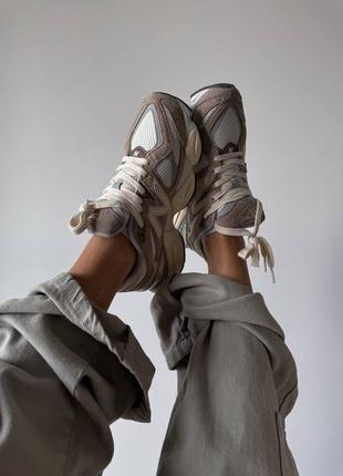 Знижка ! new balance 9060 dark brown жіночі кросівки нью беланс 9060 розпродаж