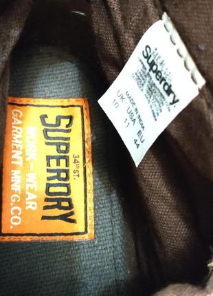 Superdry. черевики стильні, зовні: замш, всередині: хб підкладка. 44-458 фото