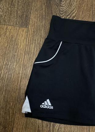 Классная спортивная юбка шорты 2в1 adidas оригинал р.122-1282 фото