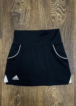 Классная спортивная юбка шорты 2в1 adidas оригинал р.122-128