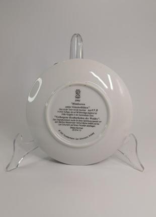 Декоративная настенная тарелка "малина под цветом веника" 1991р