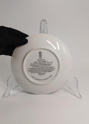 Декоративная настенная тарелка "малина под цветом веника" 1991р