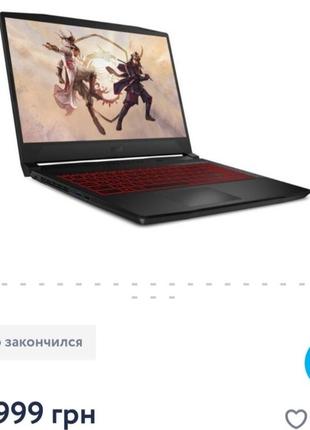 Рабочий ігровий ноутбук msi katana (gf6611ud-1050xua)
