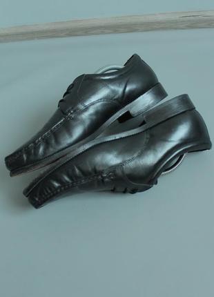 Туфли кожаные stead & simpson черные лакированные мужские 44 44.5 классические3 фото