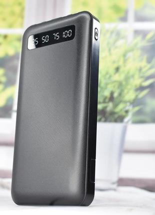 Smart power box павербанк з швидкою зарядкаю + ліхтарик 10000 mah black