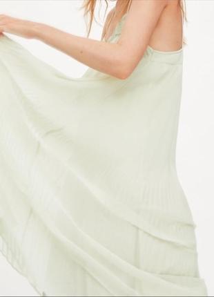 Zara шифоновое платье плиссе3 фото