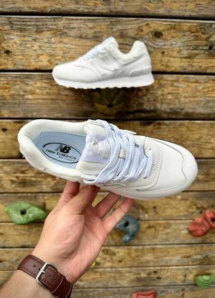 Женские кроссовки new balance 5 Короткие white3 фото