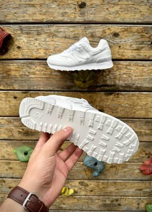 Женские кроссовки new balance 5 Короткие white4 фото