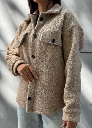 Теплая рубашка на пуговицах