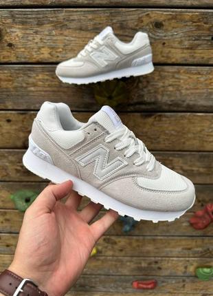 Женские кроссовки new balance 5 факультета light grey