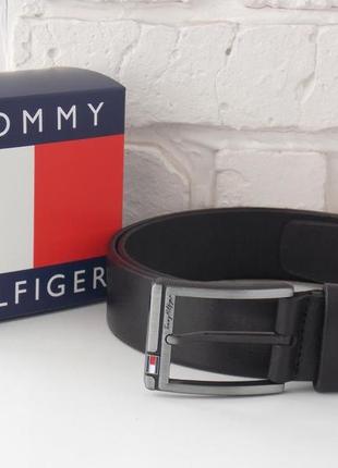 Шкіряний чоловічий ремінь tommy hilfiger1 фото