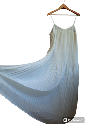 Zara шифоновое платье плиссе9 фото