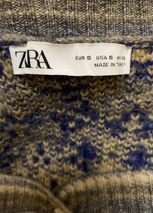 Кардиган zara с узором5 фото